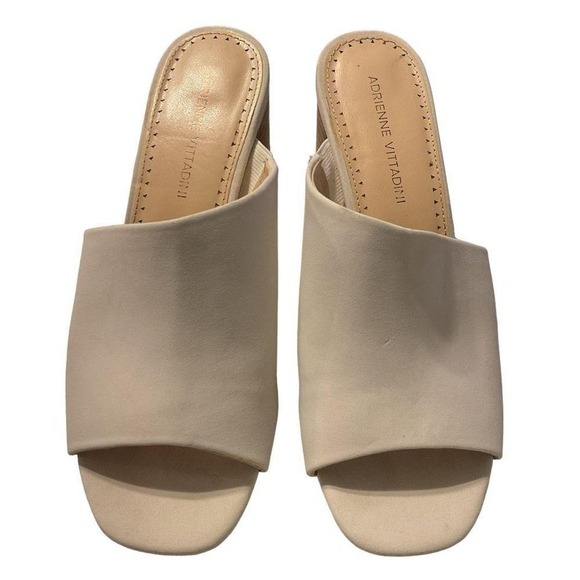 Adrienne Vittadini white Albi Mule‎ size 7 - Picture 1 of 8